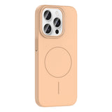 Apple iPhone 15 Pro Max Kılıf M-safe Şarj Özellikli Zore Ruby Sert Kapak Gri