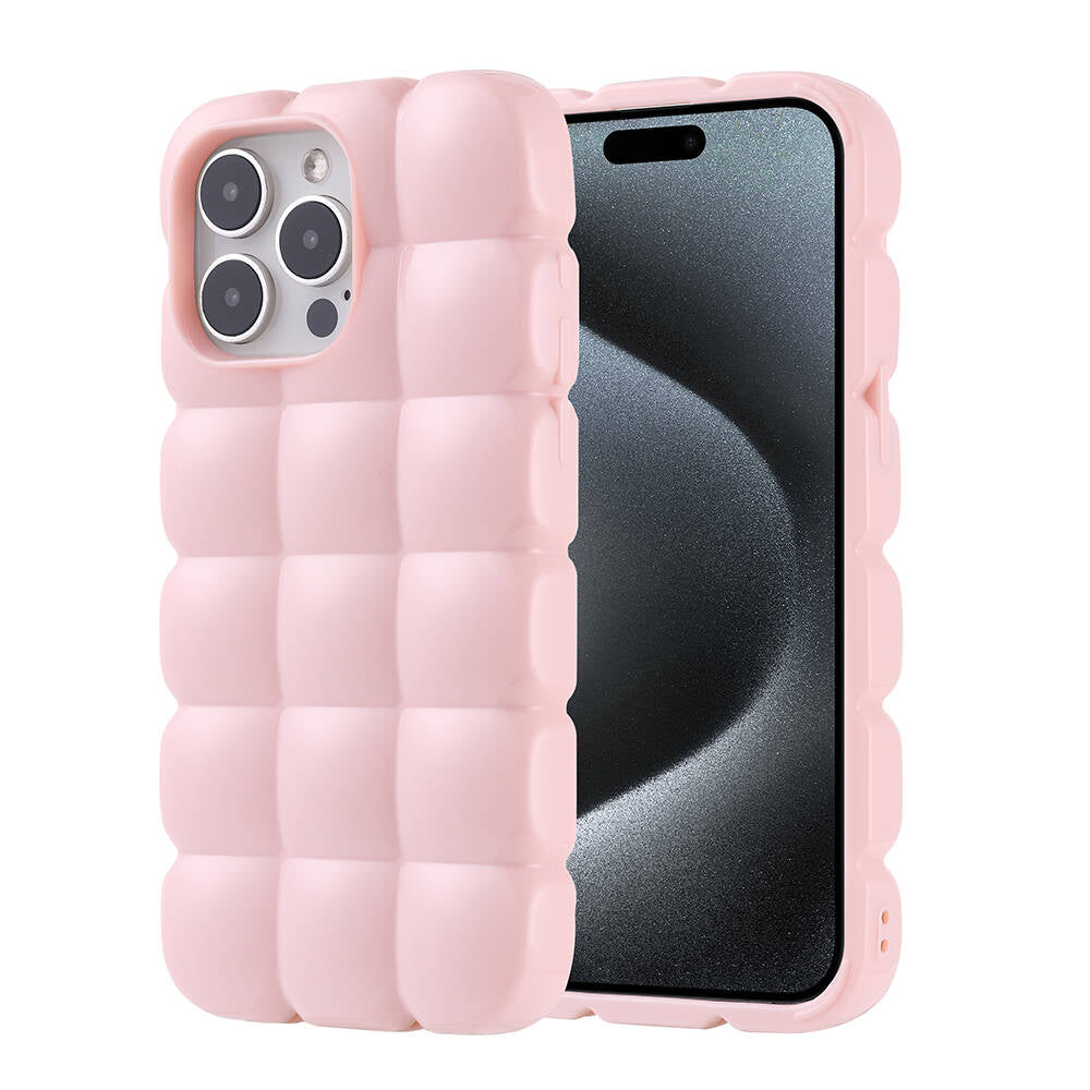 Apple iPhone 15 Pro Max Kılıf Parlak Esnek Silikon Zore Dom Dom Kapak Yeşil