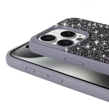 Apple iPhone 15 Pro Max Kılıf Parlak Taşlı Tasarım Zore Pırlanta Kapak Gri