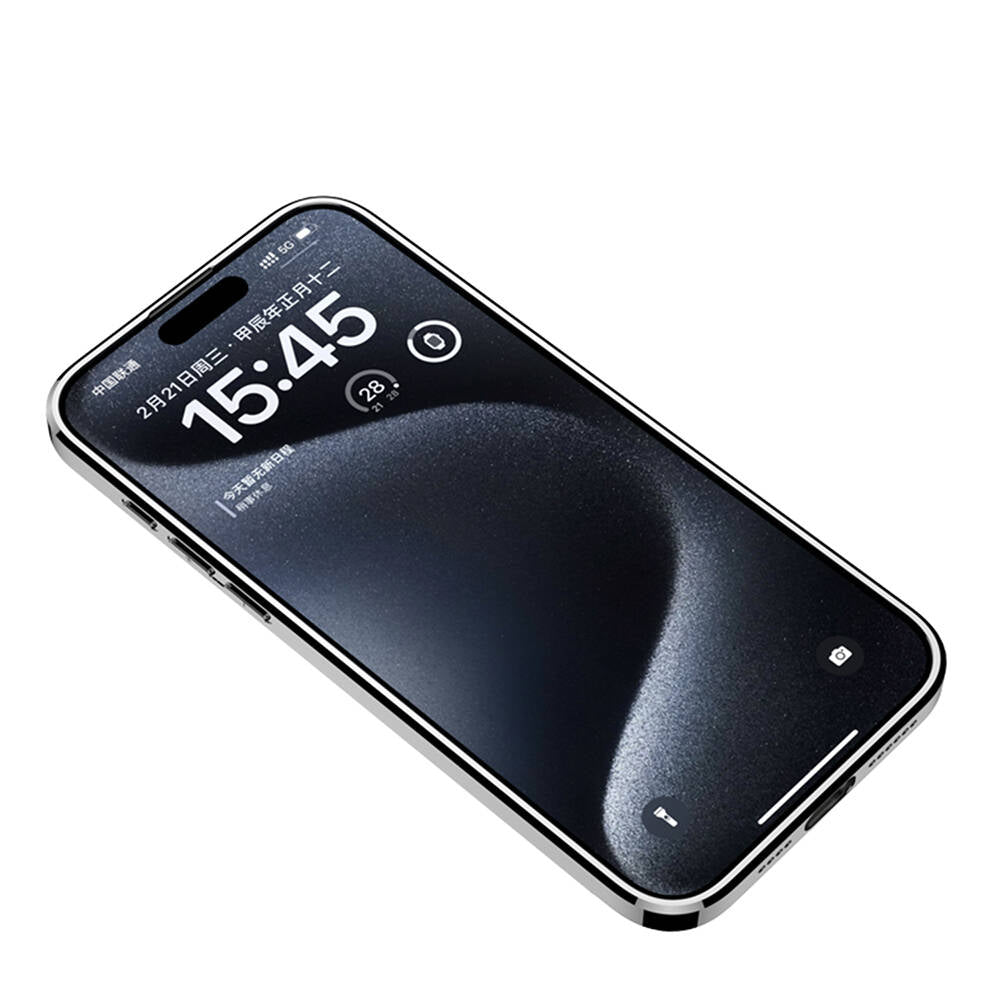 Apple iPhone 15 Pro Max Kılıf Ultra İnce Kamera Korumalı PC + Deri Arka Yüzey Zore X-Pro Kapak Siyah