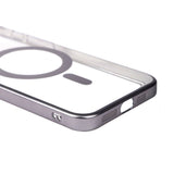 Apple iPhone 15 Pro Max Kılıf Wireless Şarj Özellikli Sert PC Zore Mat Riksos M-safe Kapak Gri