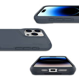 Apple iPhone 15 Pro Max Kılıf Zore Airbag Kenarlı T-Max Mat Standlı Kapak Siyah