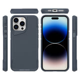 Apple iPhone 15 Pro Max Kılıf Zore Airbag Kenarlı T-Max Mat Standlı Kapak Lacivert