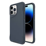 Apple iPhone 15 Pro Max Kılıf Zore Airbag Kenarlı T-Max Mat Standlı Kapak Gri