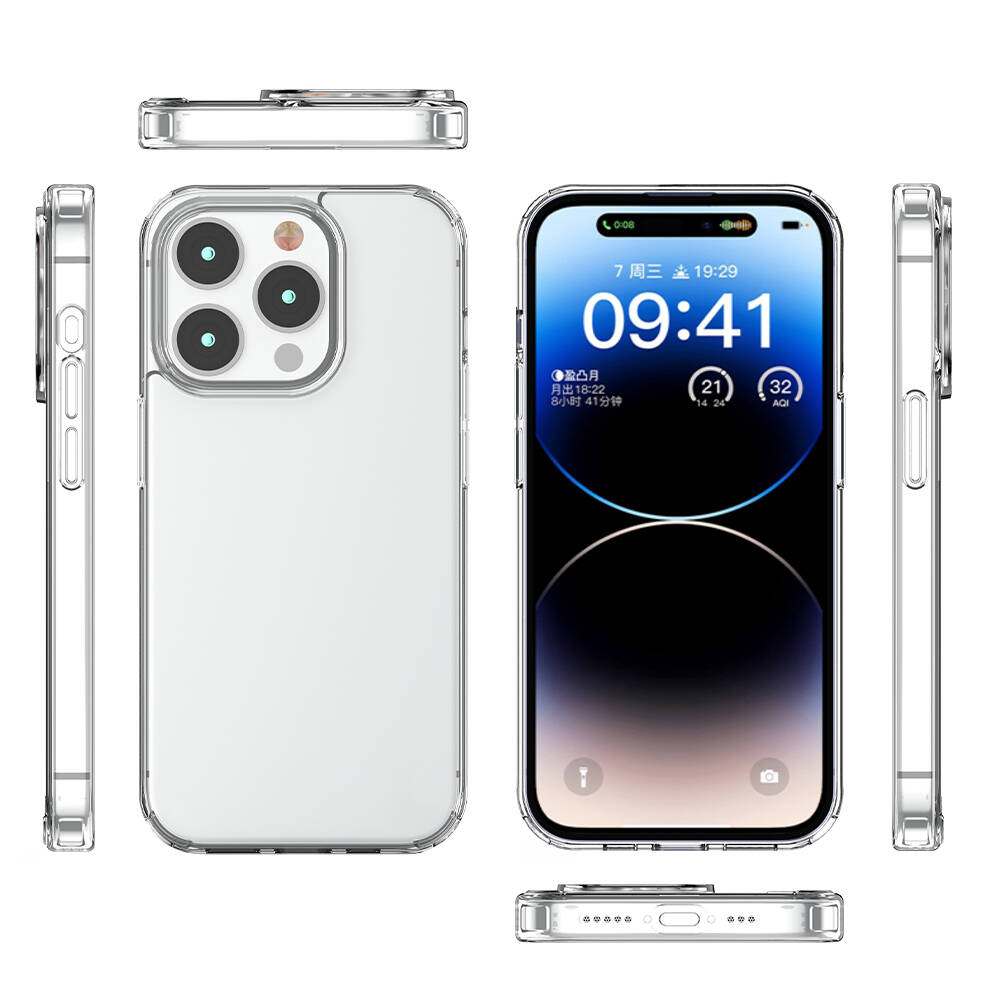 Apple iPhone 15 Pro Max Kılıf Zore Coss Kapak Renksiz