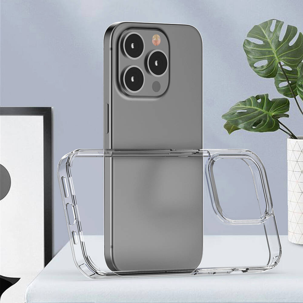 Apple iPhone 15 Pro Max Kılıf Zore Coss Kapak Renksiz