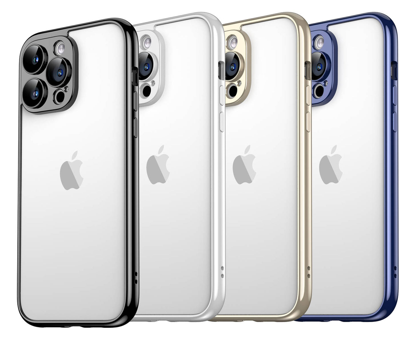 Apple iPhone 15 Pro Max Kılıf Zore Kamera Korumalı Bontez Bumper Gümüş