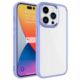 Apple iPhone 15 Pro Max Kılıf Zore Krom Kapak Lila