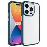 Apple iPhone 15 Pro Max Kılıf Zore Krom Kapak Koyu Yeşil
