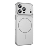 Apple iPhone 15 Pro Max Kılıf Zore M-Safe Şarj Özellikli Kamera Korumalı Formen Kapak Turuncu