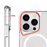 Apple iPhone 15 Pro Max Kılıf Zore M-safe Şarj Özellikli T-Max M-safe Kapak Renksiz