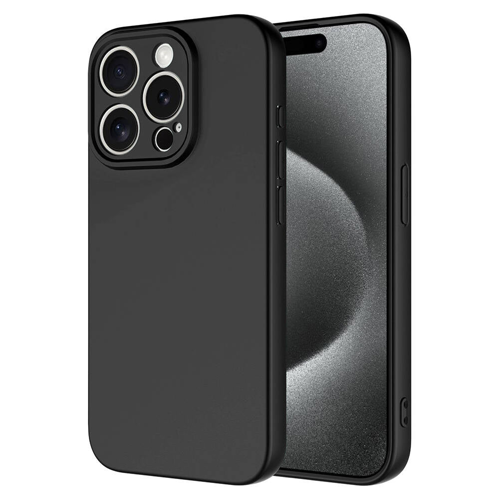 Apple iPhone 15 Pro Max Kılıf Zore Mara Lansman Kapak Siyah