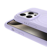 Apple iPhone 15 Pro Max M-safe Şarj Özellikli Airbagli Mat Görünümlü Zore Hepi Kapak Beyaz