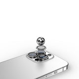 Apple iPhone 15 Pro Max Zore CL-13 Kamera Lens Koruyucu Gümüş