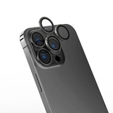 Apple iPhone 15 Pro Max Zore CL-13 Kamera Lens Koruyucu Koyu Gri