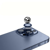 Apple iPhone 15 Pro Max Zore Mikro Kamera Lens Koruyucu Midnight Blue
