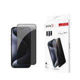 Apple iPhone 15 Pro Zore Anti-Dust Privacy Temperli Ekran Koruyucu Siyah