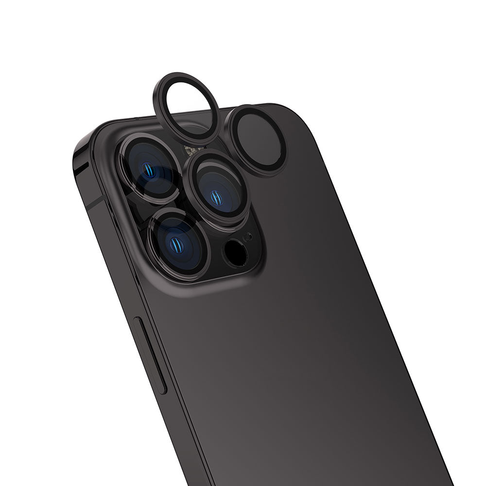 Apple iPhone 15 Pro Zore CL-13 Kamera Lens Koruyucu Koyu Gri