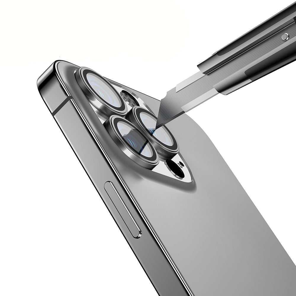 Apple iPhone 15 Pro Zore Mikro Kamera Lens Koruyucu Siyah