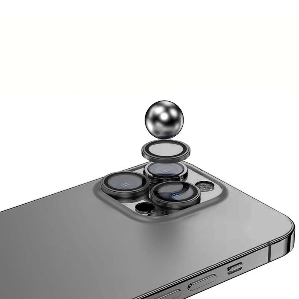 Apple iPhone 15 Pro Zore Mikro Kamera Lens Koruyucu Gümüş