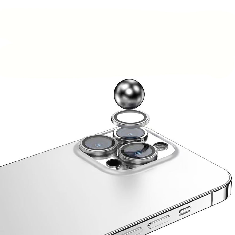 Apple iPhone 15 Pro Zore Mikro Kamera Lens Koruyucu Koyu Gri
