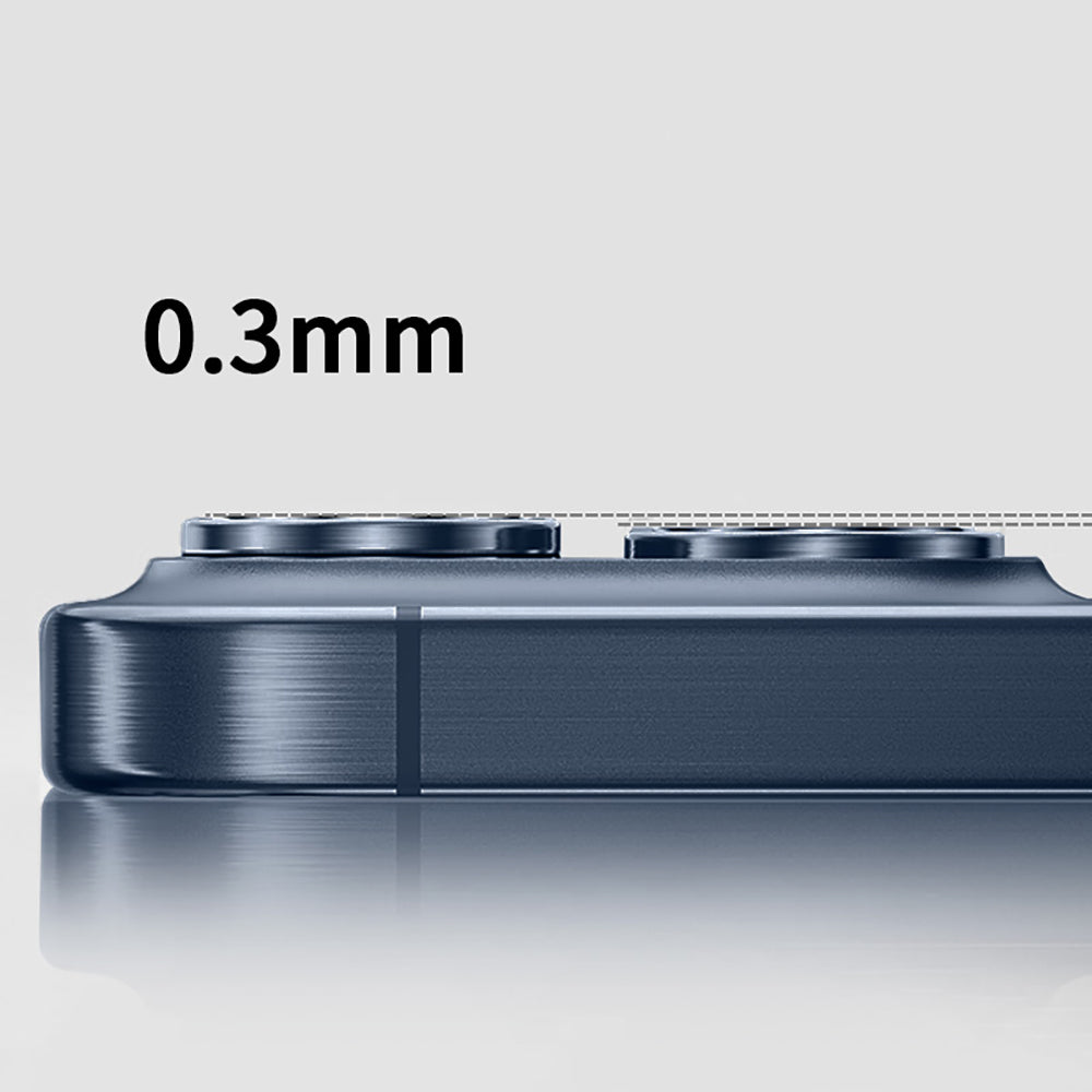 Apple iPhone 15 Pro Zore Mikro Kamera Lens Koruyucu Siyah