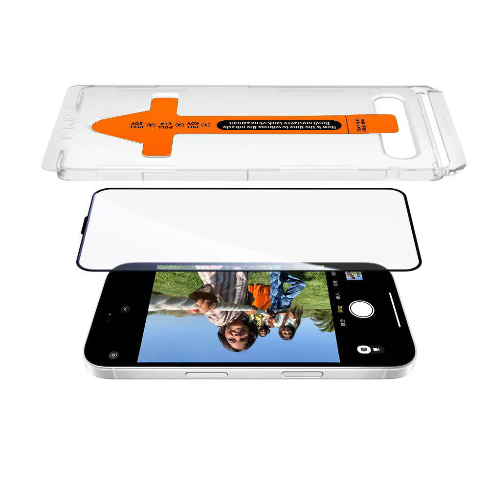 Apple iPhone 15 2.5D Oliv HD Temperli Cam Ekran Koruyucu + Kolay Uygulama Aparatı Şeffaf