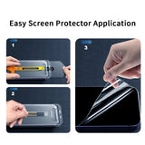 Apple iPhone 15 2.5D Oliv Privacy Temperli Cam Ekran Koruyucu + Kolay Uygulama Aparatı Siyah