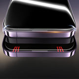 Apple iPhone 15 2.5D Oliv Privacy Temperli Cam Ekran Koruyucu + Kolay Uygulama Aparatı Siyah