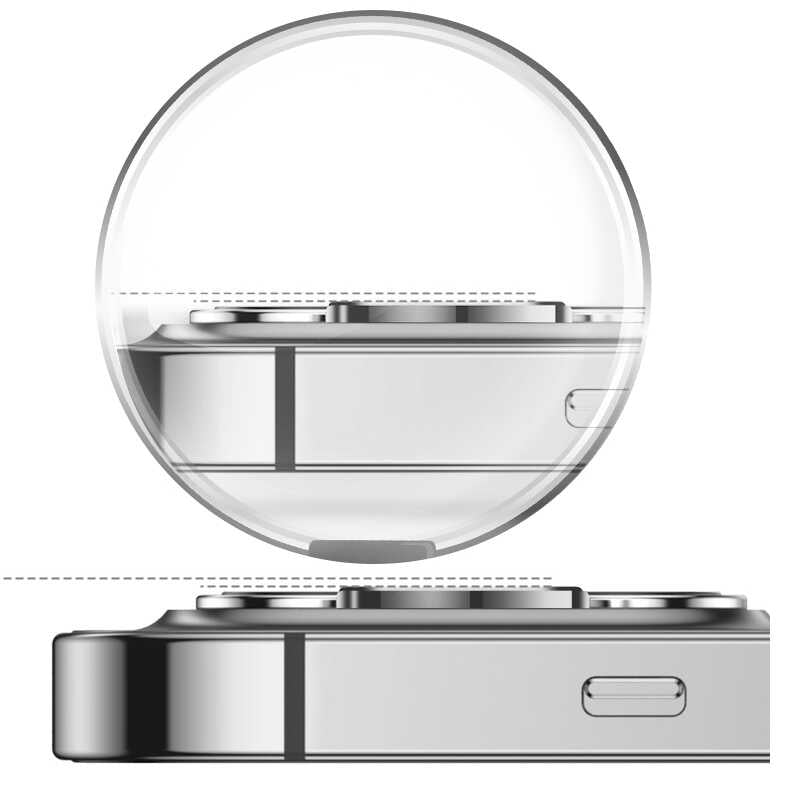 Apple iPhone 15 Zore CL-07 Kamera Lens Koruyucu Şeffaf