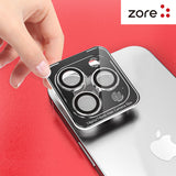 Apple iPhone 15 Zore CL-12 Premium Safir Parmak İzi Bırakmayan Anti-Reflective Kamera Lens Koruyucu Baby Blue
