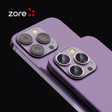 Apple iPhone 15 Zore CL-12 Premium Safir Parmak İzi Bırakmayan Anti-Reflective Kamera Lens Koruyucu Baby Blue
