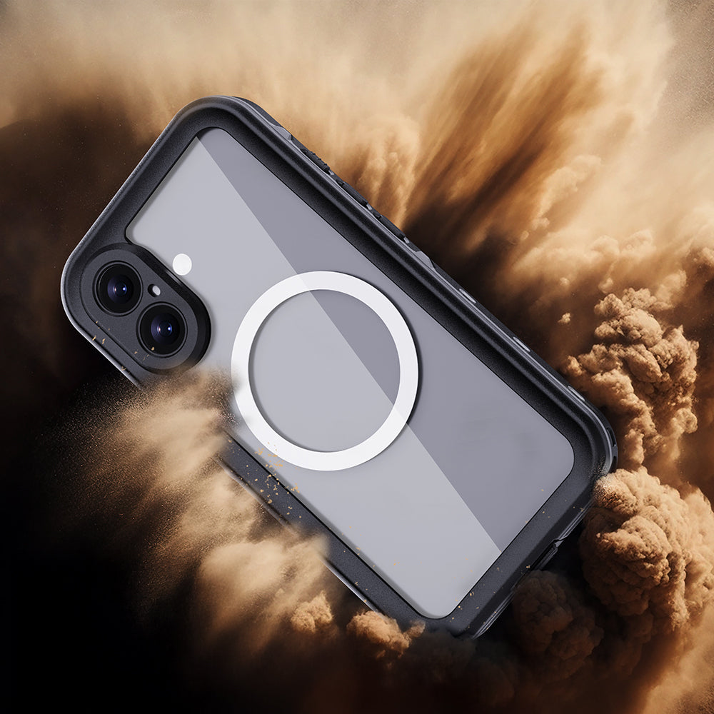 Apple iPhone 16 Kılıf 1-1 Su Geçirmez Kılıf Siyah