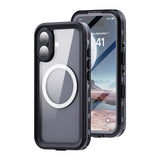 Apple iPhone 16 Kılıf 1-1 Su Geçirmez Kılıf Siyah