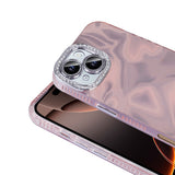 Apple iPhone 16 Kılıf Airbagli Parlak Taş Detay Tasarımlı Zore Esila Kapak Pembe