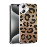 Apple iPhone 16 Kılıf Desenli Zore Mep Kapak Gold Leopar