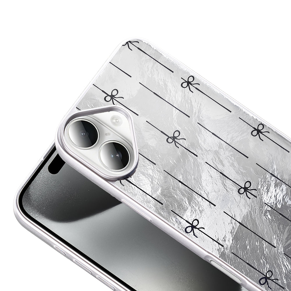 Apple iPhone 16 Kılıf Desenli Zore Mep Kapak Gold Leopar