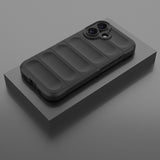 Apple iPhone 16 Kılıf Esnek TPU Oyuklu Arka Yüzey Tasarımlı Zore Etnik Silikon Kapak Lacivert