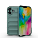 Apple iPhone 16 Kılıf Esnek TPU Oyuklu Arka Yüzey Tasarımlı Zore Etnik Silikon Kapak Lacivert