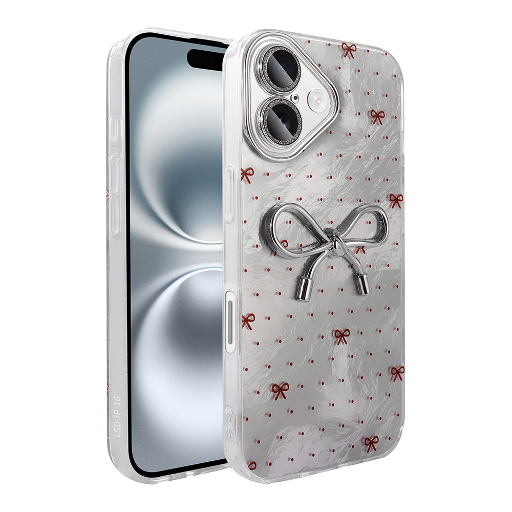 Apple iPhone 16 Kılıf Kamera Korumalı Figürlü Zore Ponti Silikon Kapak Lila