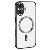 Apple iPhone 16 Kılıf Kamera Korumalı M-safe Wireless Şarj Özellikli Zore Demre Kapak Rose Gold