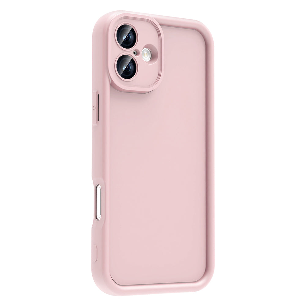 Apple iPhone 16 Kılıf Kamera Korumalı Zore Ananas Kapak Pembe