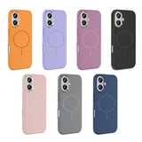 Apple iPhone 16 Kılıf M-Safe Şarj Özellikli Metal Kamera Çerçeveli Zore Edi Silikon Kapak Rose Gold