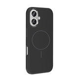 Apple iPhone 16 Kılıf M-Safe Şarj Özellikli Metal Kamera Çerçeveli Zore Edi Silikon Kapak Lacivert