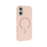 Apple iPhone 16 Kılıf M-safe Şarj Özellikli Zore Meta Kapak Turuncu