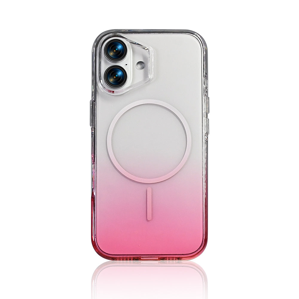 Apple iPhone 16 Kılıf M-Safe Şarj Özellikli Zore Septik Silikon Kapak Turuncu
