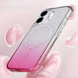 Apple iPhone 16 Kılıf M-Safe Şarj Özellikli Zore Septik Silikon Kapak Turuncu