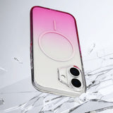 Apple iPhone 16 Kılıf M-Safe Şarj Özellikli Zore Septik Silikon Kapak Turuncu
