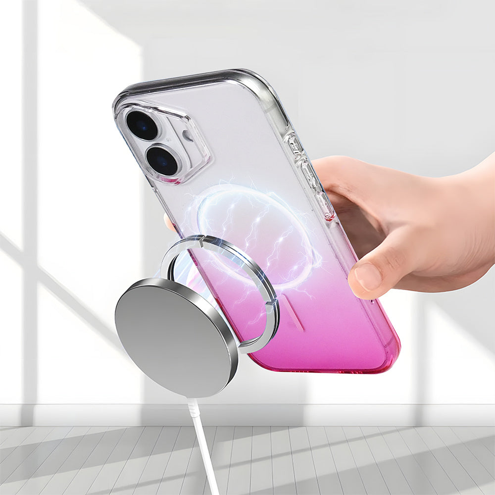 Apple iPhone 16 Kılıf M-Safe Şarj Özellikli Zore Septik Silikon Kapak Turkuaz