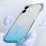 Apple iPhone 16 Kılıf M-Safe Şarj Özellikli Zore Septik Silikon Kapak Turuncu
